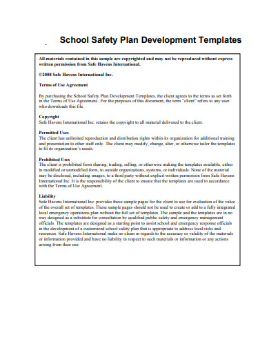 19  School Safety Plan Templates in PDF DOC