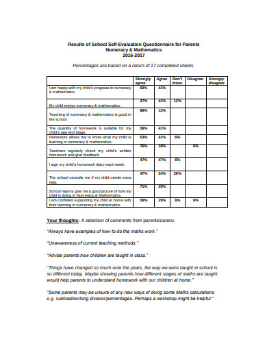 10 Self Evaluation Questionnaire Templates In PDF DOC