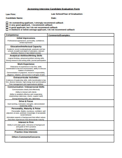 What Is The Meaning Of Candidate Evaluation