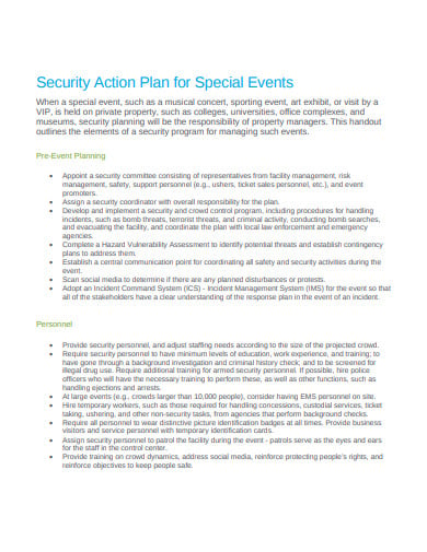 security company business plan word
