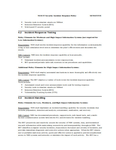 7+ Security Incident Response Plan Templates in PDF | DOC