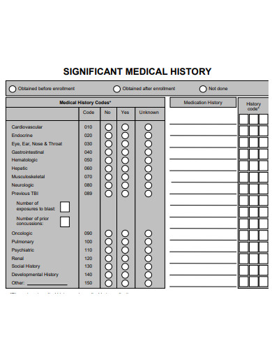 23 Medical History Templates In PDF DOC