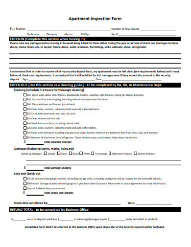 simple-apartment-inspection-form-template
