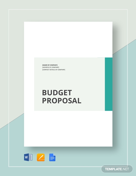 simple budget proposal