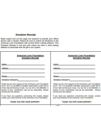 7 Charity Donation Receipt Templates In Pdf Doc 1668