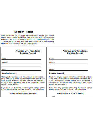 7 charity donation receipt templates in pdf doc free premium