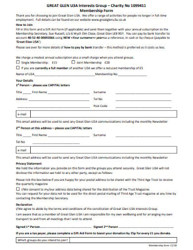 simple-charity-membership-form-template