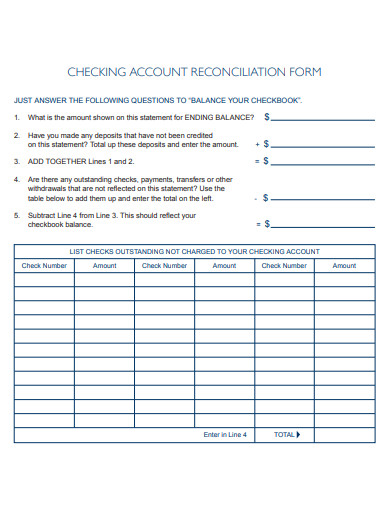 17 Account Reconciliation Templates In Google Docs Word Pages PDF