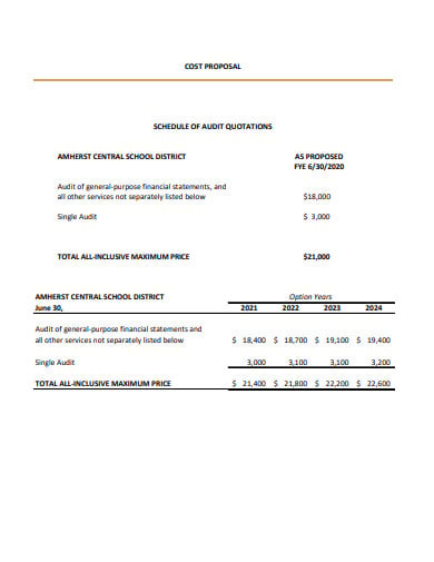 simple cost proposal template