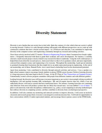 simple diversity statement 