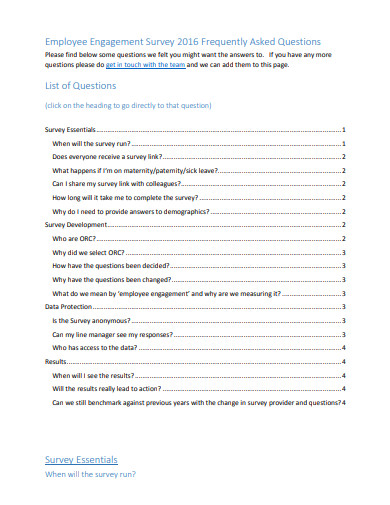 23+ Engagement Survey Templates in Doc | Excel | PDF