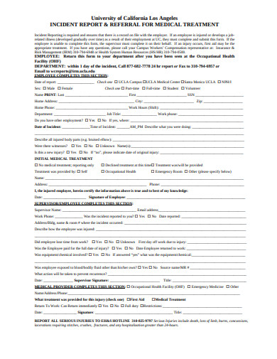 10+ Medical Incident Report Templates in PDF | DOC