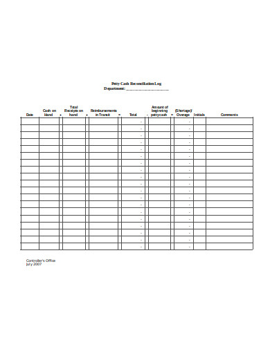 21+ Petty Cash Reconciliation Templates in PDF | DOC | Excel | Free ...