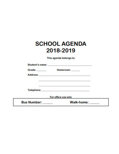 simple-school-agenda