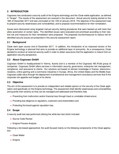 FREE 5+ Security Audit Report Templates in PDF