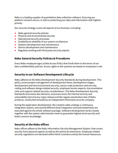 FREE 10+ Security Statement Templates in PDF | MS Word