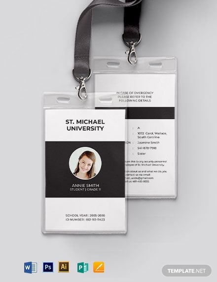 simple-university-id-card