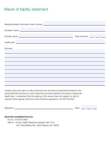 10 Liability Statement Templates In Pdf Doc 1120