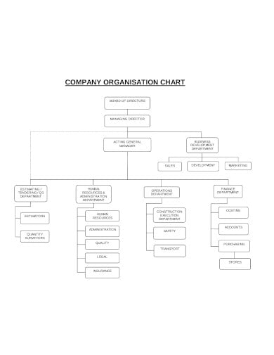 small company organization chart template