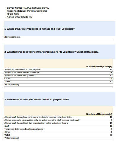 Survey Software Examples _ Survey Questions: 250+ Good Examples, Types ...