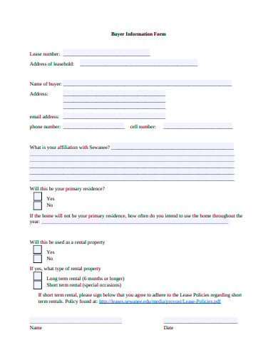 standard-buyer-information-form-in-pdf