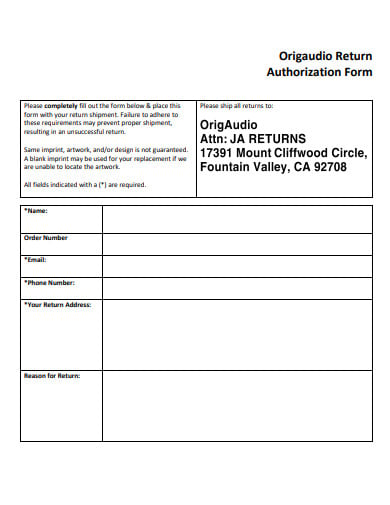 standard-return-authorization-form-in-pdf