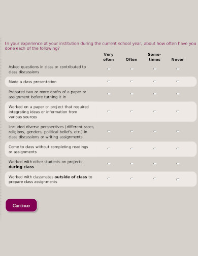 18  Student Engagement Survey Templates in PDF | DOC