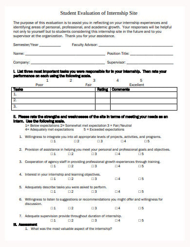 student-evaluation-form-of-internship-site-template