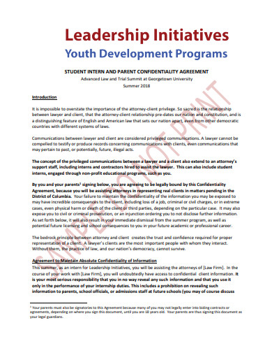 student-intern-and-parent-confidentiality-agreement-template