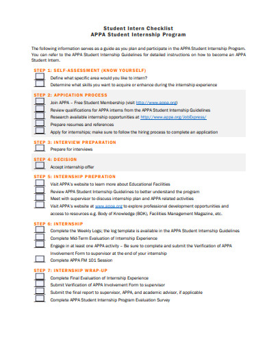 11-internship-program-checklist-templates-in-pdf-doc