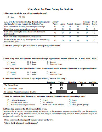 10 Post Event Survey Templates In Pdf Doc