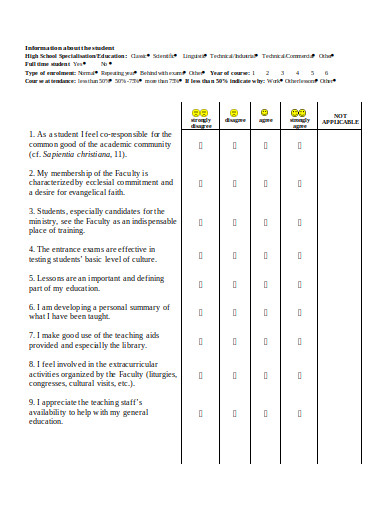 10+ Self Evaluation Questionnaire Templates in PDF | DOC