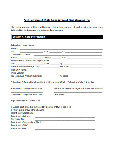 subrecipient-risk-assessment-questionnaire