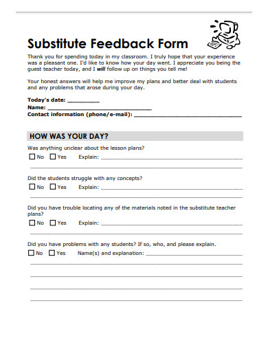 6-substitute-teacher-feedback-form-templates-in-pdf