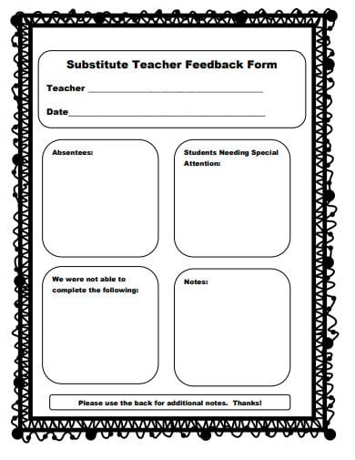 6-substitute-teacher-feedback-form-templates-in-pdf