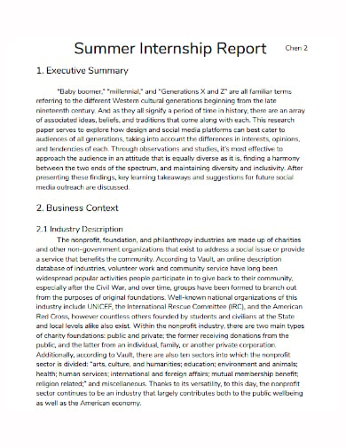  Executive Summary Of Internship Project HR Internship Webapi bu edu 