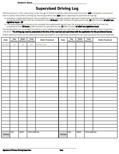 10-supervised-driving-log-templates-in-doc-pdf