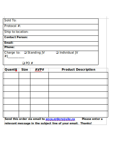 supply order form in doc