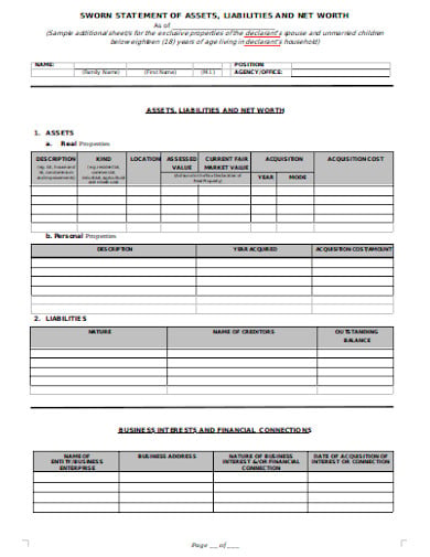 10 Liability Statement Templates In Pdf Doc 3155