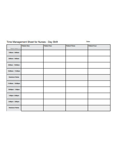 4-nursing-time-management-templates-in-pdf-free-premium-templates