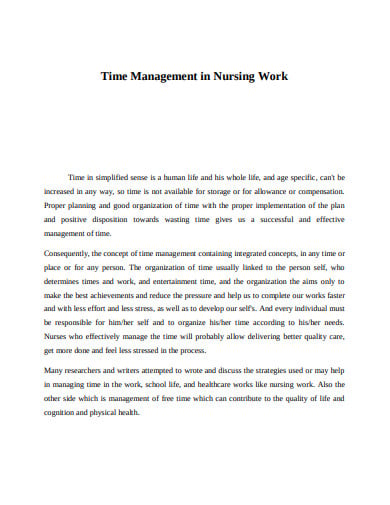time-management-in-nursing-work-template