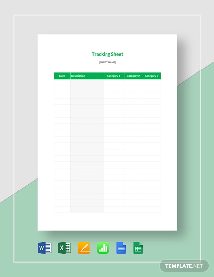 17+ Tracking Sheet Template - Word, Excel, PDF