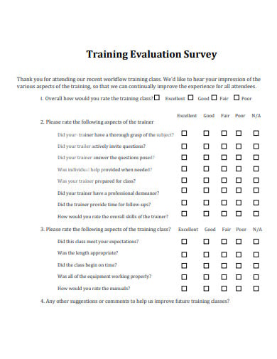 training-evaluation-survey