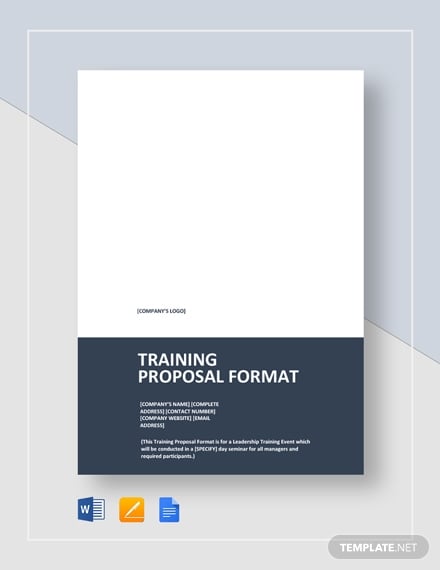 training proposal format