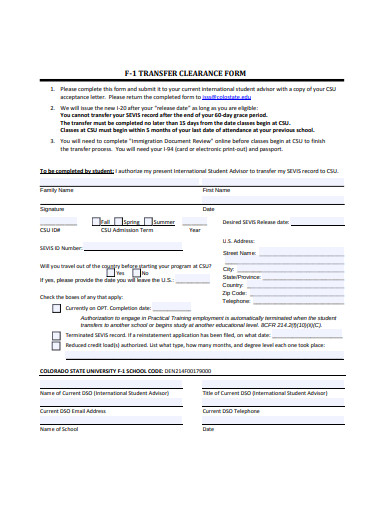 10+ School Clearance Form Templates in DOC | PDF