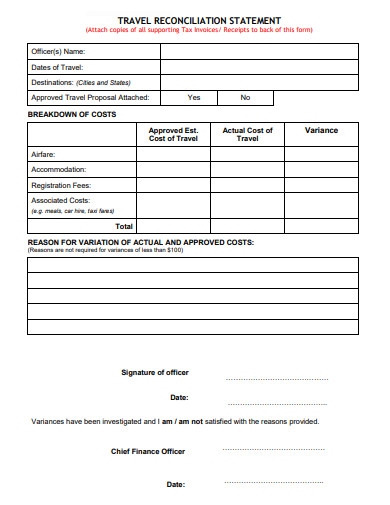 21+ Reconciliation Statement Templates In Pdf