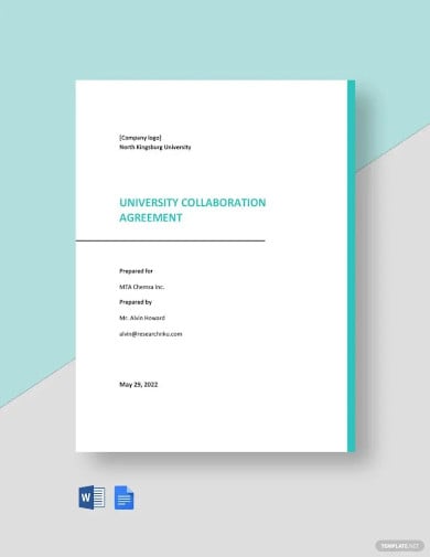 university collaboration agreement template