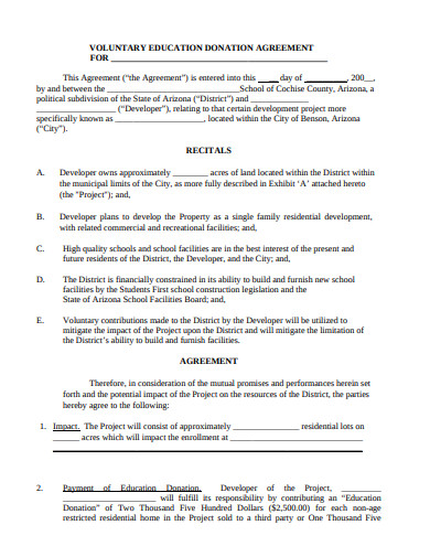 24+ Donation Agreement Templates In Google Docs 