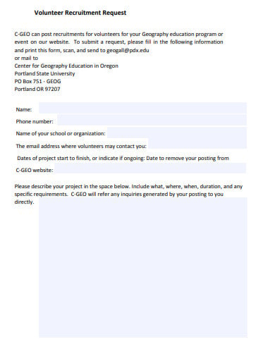 volunteer-recruitment-request-form