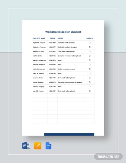 workplace-inspection-checklist-template